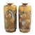 Japanese Satsuma Hexagonal Vases with Dragon and Rakan, Set of 2 For Sale - Image 3 of 13