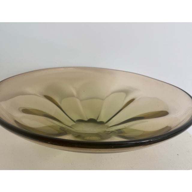 Glass 1940s Duncan & Miller Canterbury Uranium Bowl For Sale - Image 7 of 8