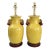 Lamps Chinese Crackled Yellow Pomegranate Pair For Sale