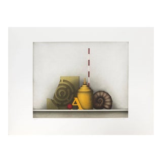 A Still Life, Friedrich Meckseper Aquatint, Signed, Numbered, and Dated in Pencil For Sale