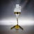 1950s Mid Century Modern Carl Aubock Glass Decanter with Brass & Leather Stand For Sale - Image 6 of 12