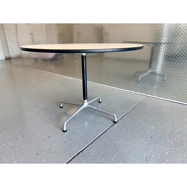 Mid-Century Modern Herman Miller Eames 42" Round Table For Sale - Image 3 of 7