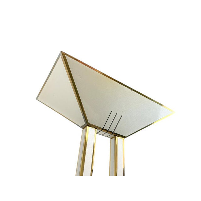 Floor Lamp in Brass and White Metal by Fratelli Martini, Italy, 1970s For Sale - Image 9 of 13