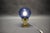 Kamenicky Senov Blue Glass and Brass Table Lamp, Czechoslovakia, 1970s For Sale - Image 6 of 8