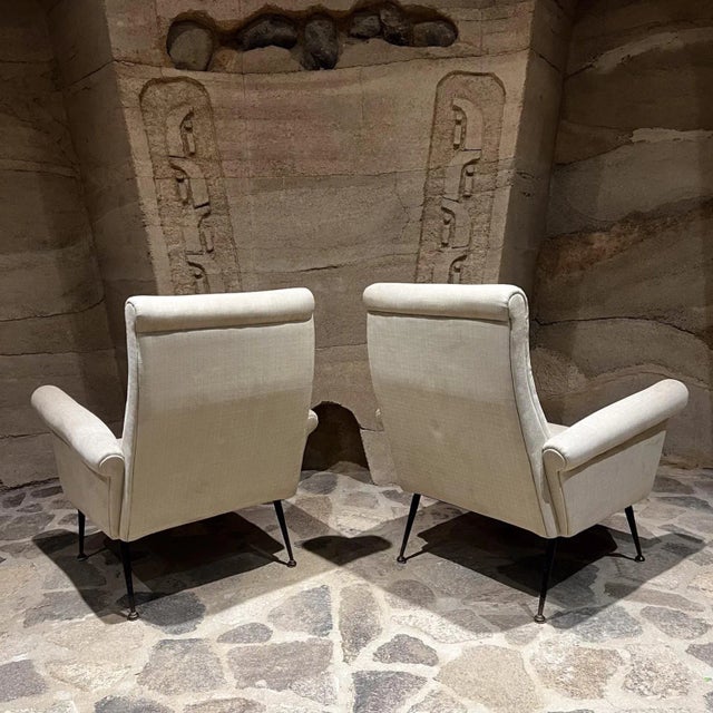 1950s Sensational Armchairs Gigi Radice Minotti Italy For Sale In San Diego - Image 6 of 12