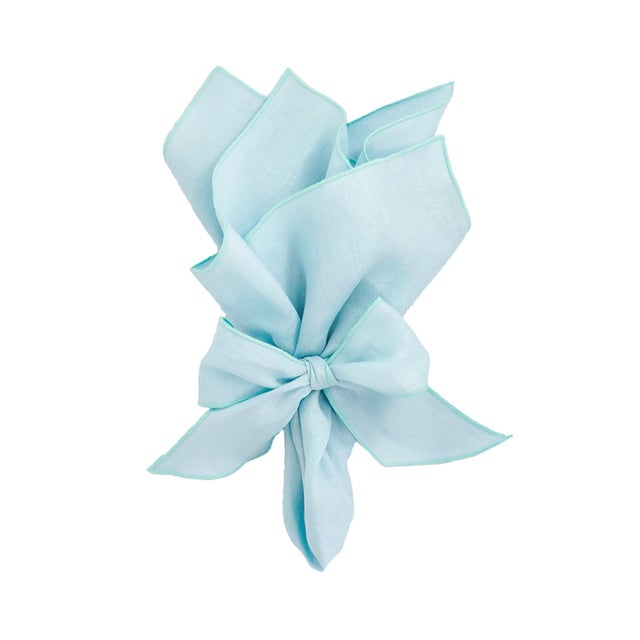 Elevate your table setting with our Green Linen Napkins, a set of 4 handcrafted napkins designed to bring both...