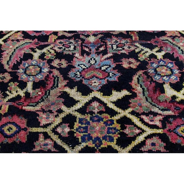 1930s Old Persian Mahal Area Rug 3'7"×10'0" For Sale - Image 4 of 11