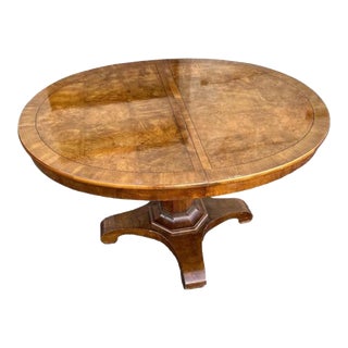 Henredon Vintage Burlwood Parquet Dining Table - Late 20th Century For Sale
