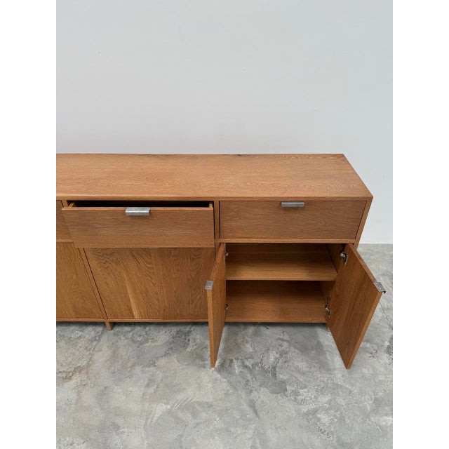 2020s Credenza Custom-Made American Oak For Sale - Image 5 of 6