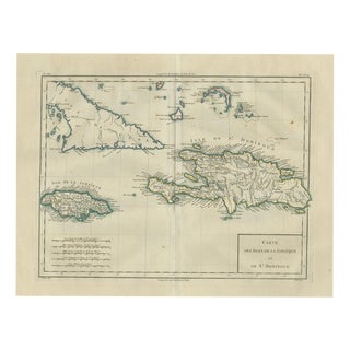 Antique Caribbean Map, 1775 For Sale