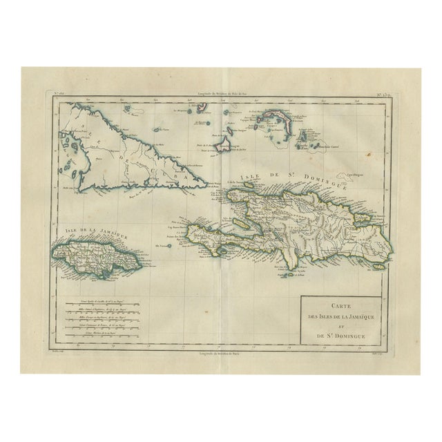 Antique Caribbean Map, 1775 For Sale