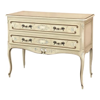 Vintage French Provincial Painted Commode For Sale