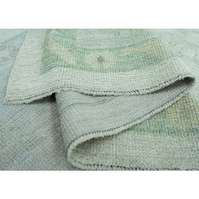 Ivory Turkish Oushak Rug 10' x 11'3" #19264 For Sale - Image 8 of 8