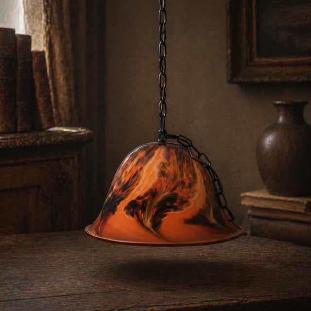 An Ethereal Interplay of Light and Liquid Fire The Description: Add an organic, dramatic glow to your space with this...