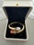 Bochic "Orient" Vintage South Sea Pearl & Multi Sapphire Bangle Set In 18K Gold & Silver Black Tahiti South Sea Pearl...