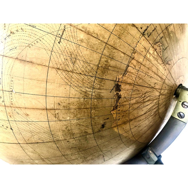 Rare German 1879 Dietrich Reimer Terrestrial Globe, Cartography by Heinrich Kiepert (1818–1899) For Sale - Image 17 of 18
