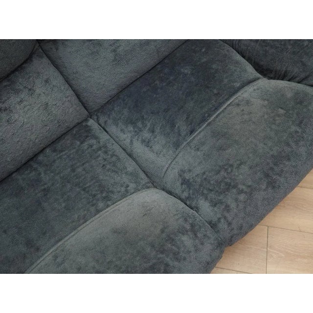 Vintage Italian Navy Blue Velour Sofa, 1970s For Sale - Image 14 of 15