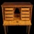 A louis xvi style bargueno secretary desk in marquetry of precious woods, circa 1900-1920. The woods are walnut, rosewood,...