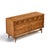 Brass Broyhill Brasilia Mid Century Walnut and Brass 6 Drawer Dresser For Sale - Image 8 of 9