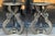1980s Italian Palladio Mirror & Silver Gilt Neoclassical Side Tables - Pair For Sale - Image 5 of 7