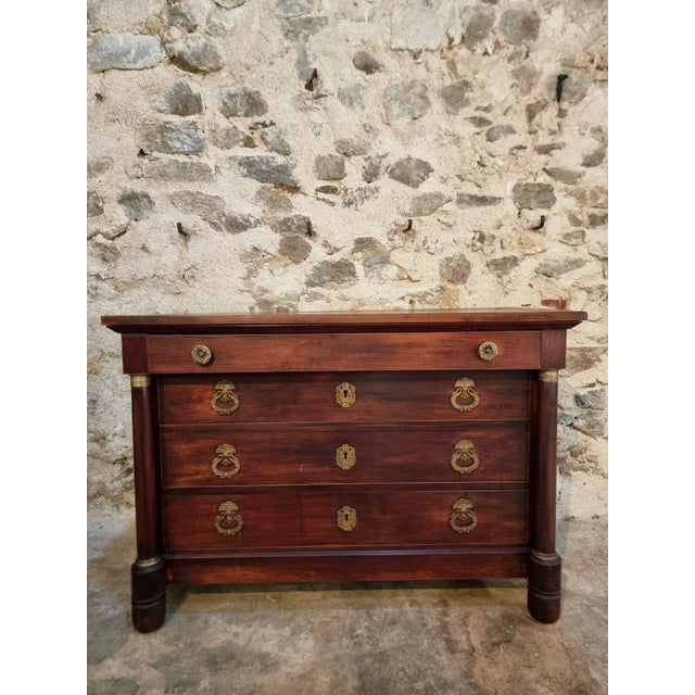 Antique French Empire Chest of Drawers in Mahogany For Sale - Image 16 of 18