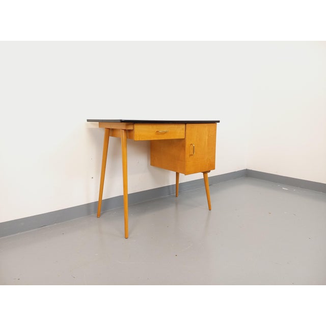 Vintage Baumann Wooden Desk, 1960s For Sale - Image 3 of 18