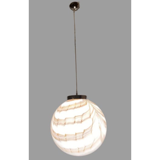 Mid-Century Modern 1970s Sphere Triplex Murano Ball Lamp For Sale - Image 3 of 7