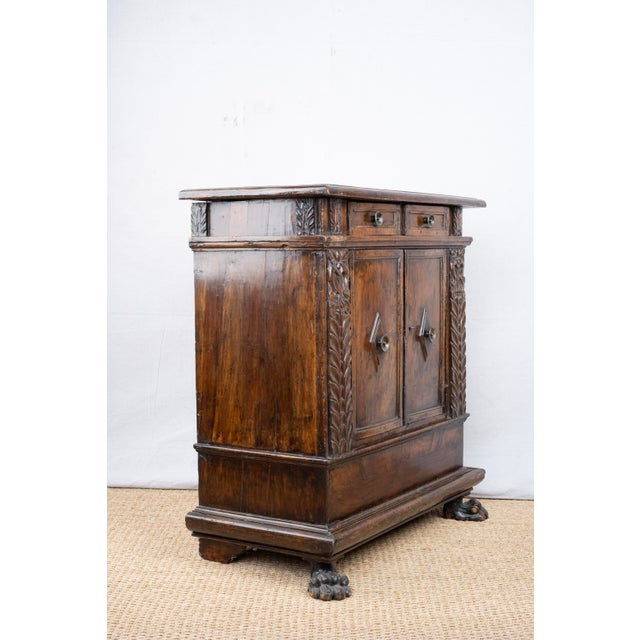 18th Century Carved Oak Italian Cabinet For Sale - Image 10 of 16