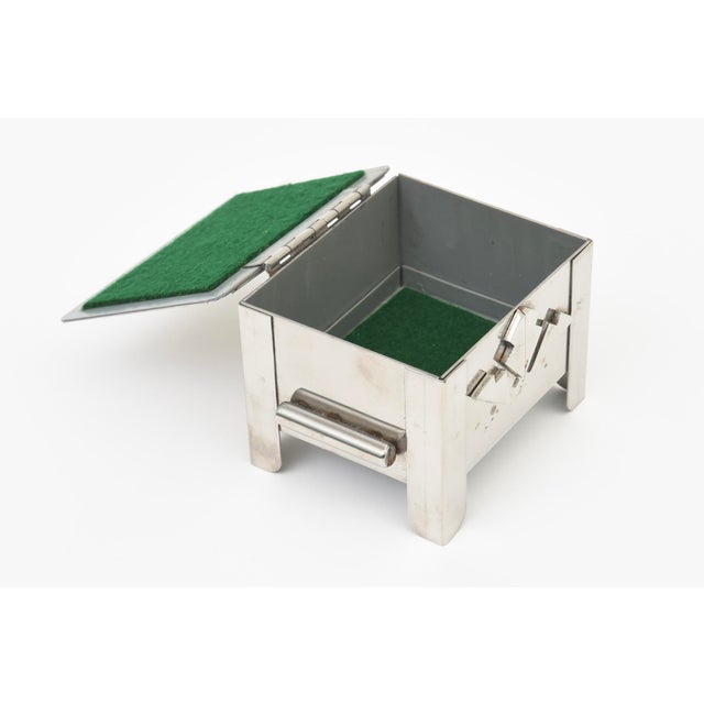 Modernist Stainless Steel Hinged Box by Stanley Scwarz, 1980's For Sale - Image 9 of 10