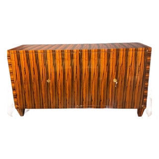 Italian Art Deco Macassar Ebony Sideboard For Sale