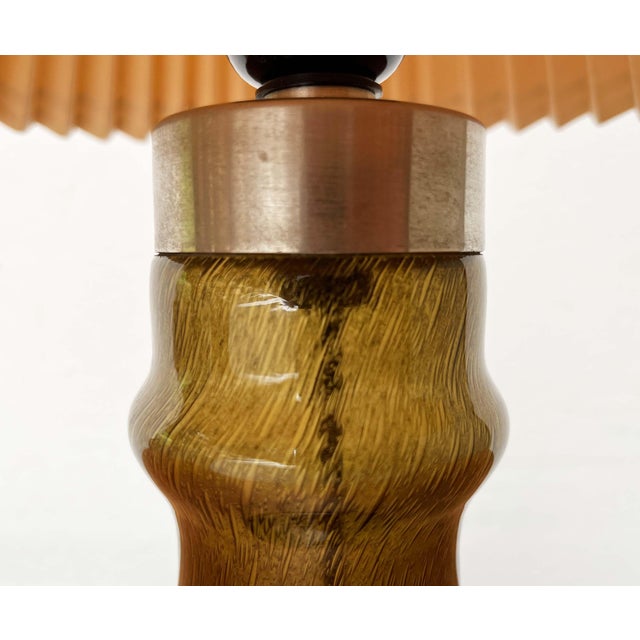 1970s Mid-Century Modern Danish Model Park Clear Glass Table Lamp by Hsin-Lung Lin for Holmegaard, 1960s For Sale - Image 5 of 18