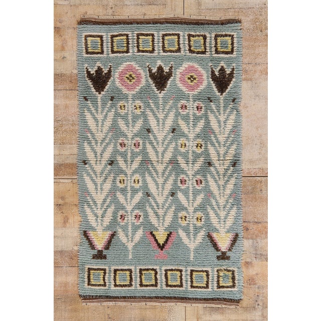 Vintage Swedish Rya Rug, 03'02 X 05'05 For Sale - Image 10 of 10