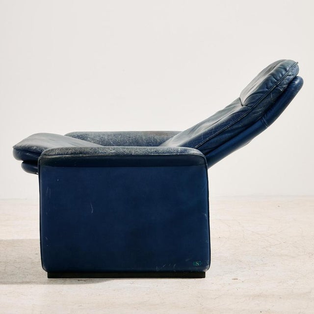 1980s Set of DS 50 Leather Chair and Ottoman from de Sede, 1980s For Sale - Image 5 of 9