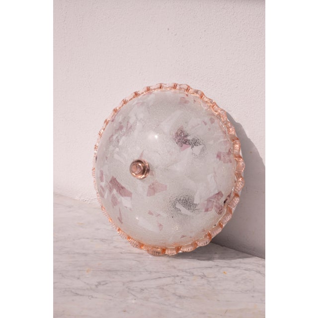 Italian Multicolor and Pink Murano Glass Ceiling Fixture, Murano, 1970 For Sale - Image 12 of 12