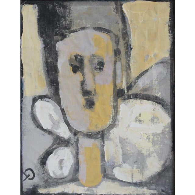 Hidden portraits i', acrylic on canvas mounted on board, florentine school (circa 1980s-90s). This gallery has acquired a...