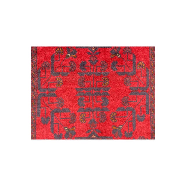 Fine Quality Hand Knotted Afghan Khal Mohammadi Wool Area Runner Rug 9.8 X 2.9 Ft For Sale - Image 11 of 13