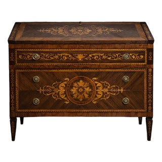 Louis XV Drop-Front Commode in Wood, 1890s For Sale