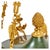Mid 20th Century Empire Style Gilt and Green Metal Eight Light Chandelier With Bird Motif For Sale - Image 4 of 5