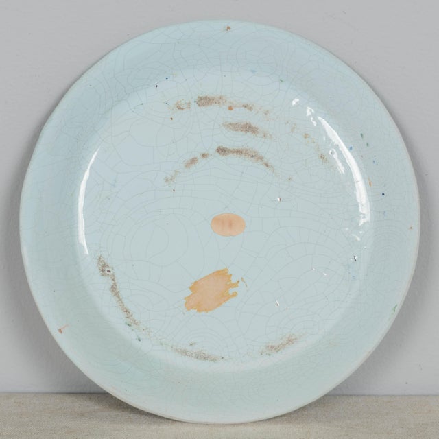 French Country French Revolution Faience Plate, Hand-Painted, Circa 1790 For Sale - Image 3 of 4