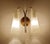 Vintage Mid century sconce from the 1950s , brass structure with cylindrical opaline glass shade Very good condition...