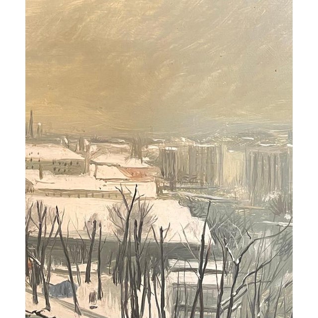 Claude Sauthier, Landscape, Oil on Wood, 1970s For Sale - Image 8 of 12