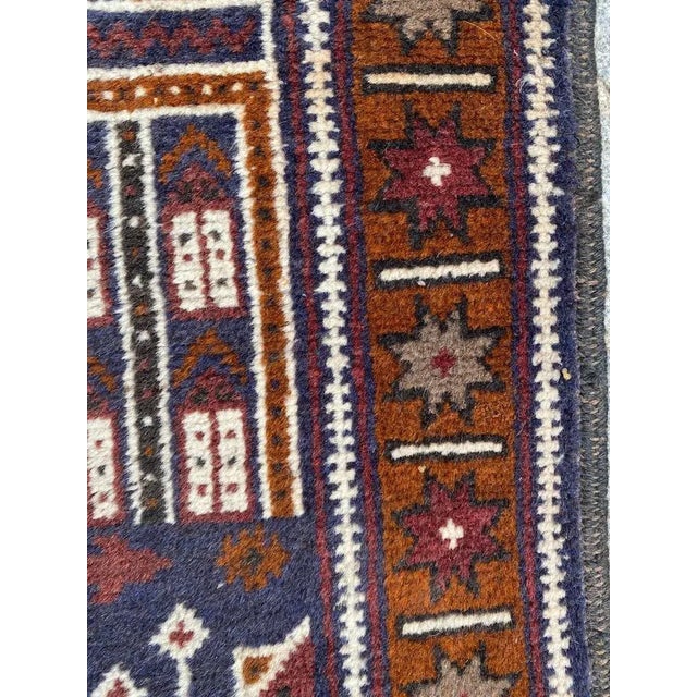 Vintage Baluch Afghan Rug For Sale - Image 10 of 15