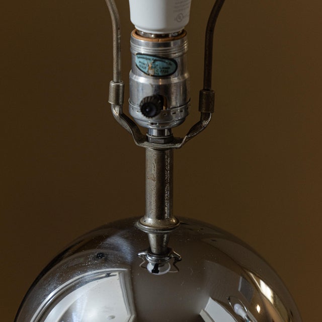 1970s Chrome Stacked Ball Table Lamps Attributed to George Kovacs - A Pair For Sale In Sacramento - Image 6 of 9