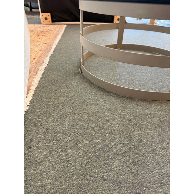 Steel Drum Pedestal Coffee Table For Sale - Image 9 of 12