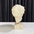 Neoclassical 1970s Neoclassical Greek Goddess Bust Fragment Sculpture- Stone Base For Sale - Image 3 of 6