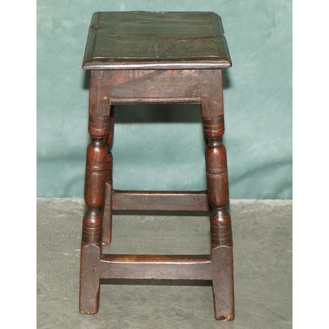 Mid-17th Century English Oak Joint Stool For Sale - Image 15 of 18