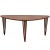 Brown Triangular Coffee Table in Teak, 1960s For Sale - Image 8 of 8