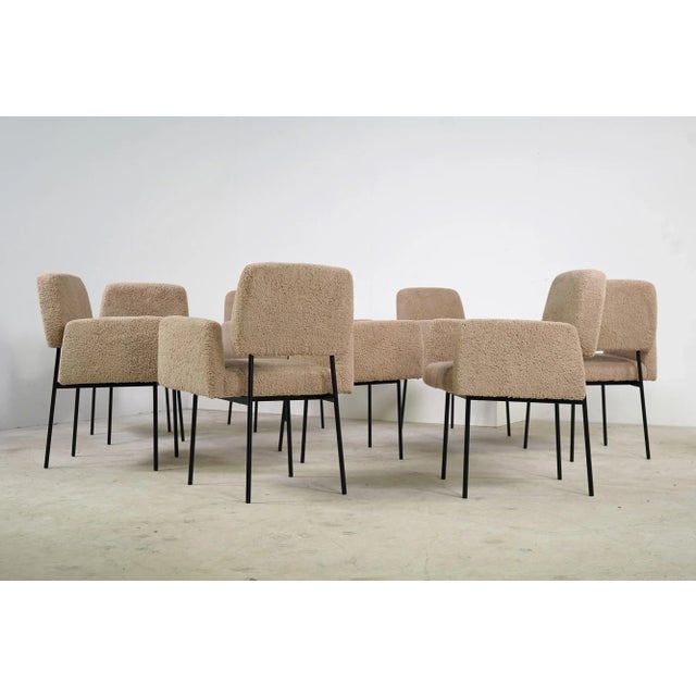 Set of eight (8) Nathan Lindberg dining room armchairs. Unique design, a contemporary chair in a vintage look,...