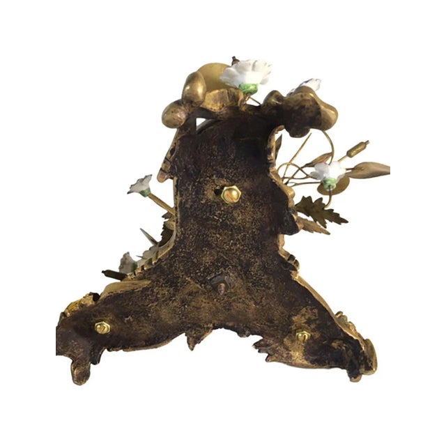 Antique Meissen Tea Pot & Stand With Bronze Doré & Flowers- 2 Pieces For Sale - Image 11 of 12