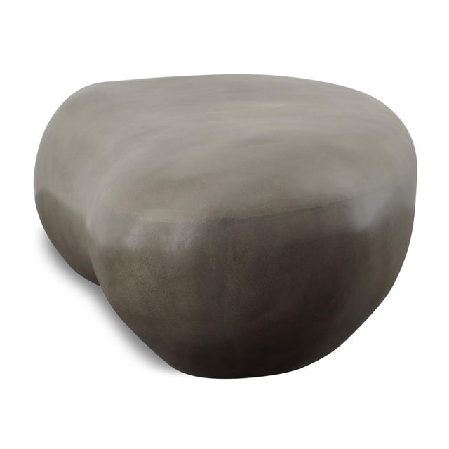 Outdoor Modern Pebble Coffee Table For Sale - Image 4 of 5
